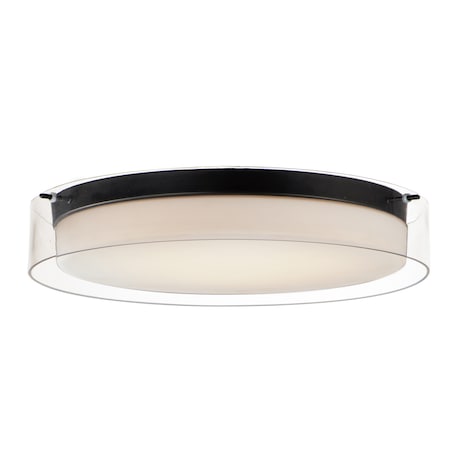 Maxim Lighting Duo 20'' Round Flush Mount 12286CLSWBK